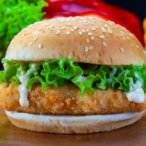 Piliç Kaplamalı Burger
